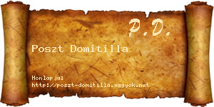Poszt Domitilla névjegykártya